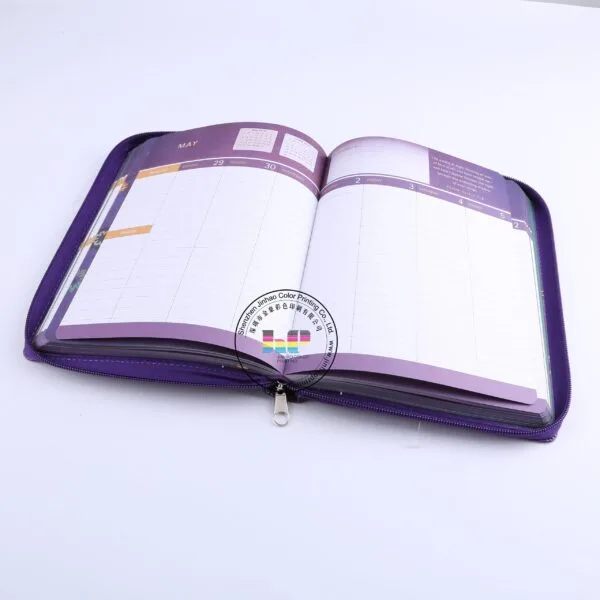 Custom PU Leather Notebook With Hot-Stamping Notebook Printing - Image 4