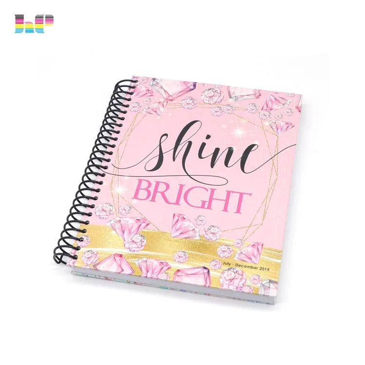 Individueller Planer-Notizbuchdruck mit Spiralbindung 1 Custom spiral binding planner notebook printing