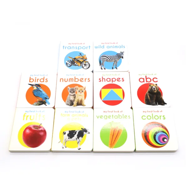 Custom printing early childhood education English vocabulary learning Board book - Image 2