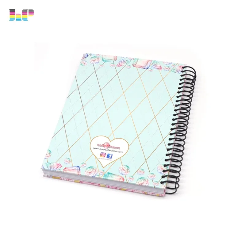 NNotebook custom logo spirali planner journal stampar6Immaġni Notebook custom logo spiral planner journal printing - Image 6
