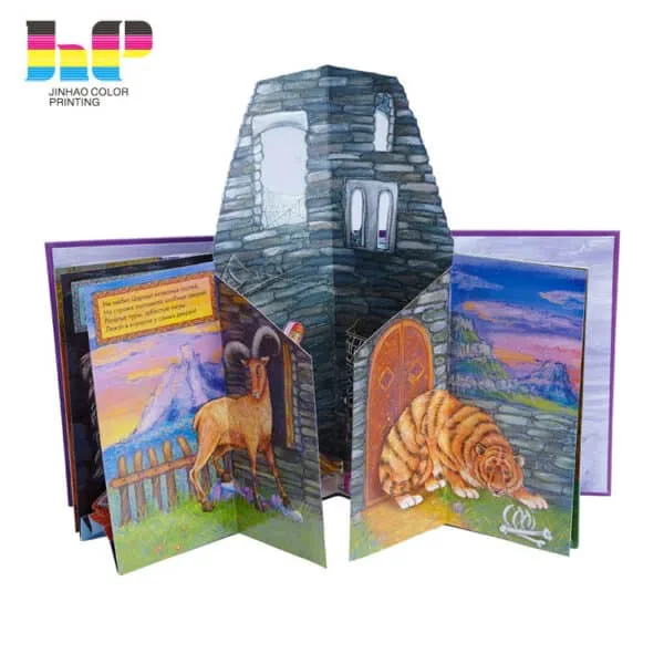 Custom hardcover children cartoon 3D pop up board book printing service - Image 4
