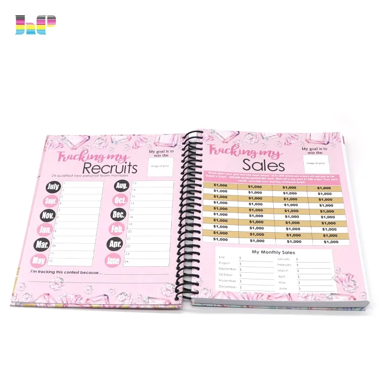 CIndividueller Planer-Notizbuchdruck mit Spiralbindung2Bild Custom spiral binding planner notebook printing - Image 2