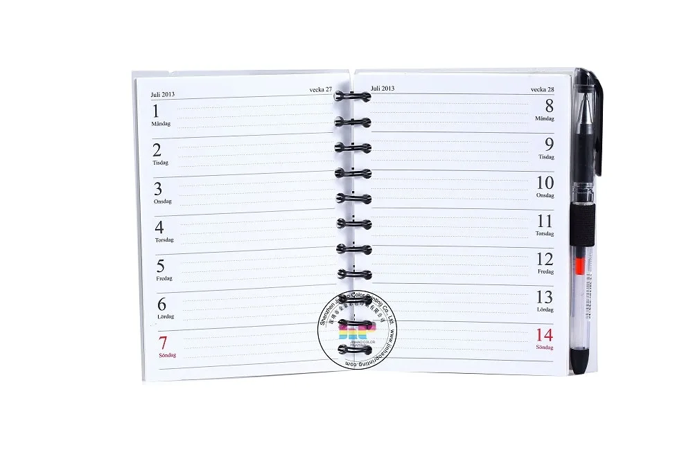 EUmweltfreundliche benutzerdefinierte Agenda Diary Planer Travelers Leder Notebook -Druck6Bild Eco friendly custom agenda diary planner travelers leather notebook printing - Image 6